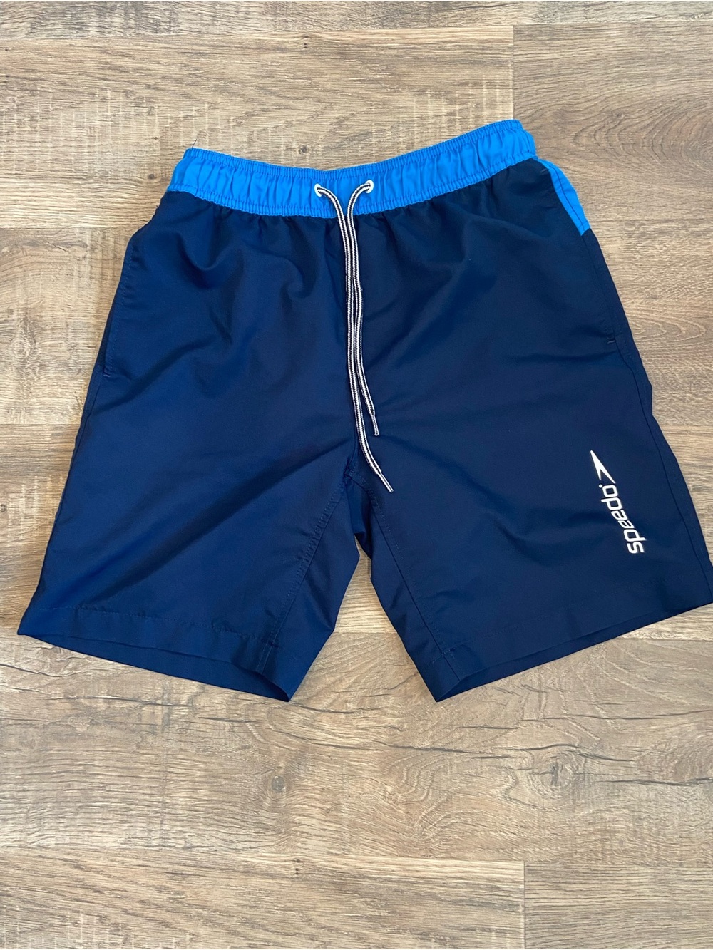 Speedo Men’s Navy Swim Trunks Small modest Shorts
